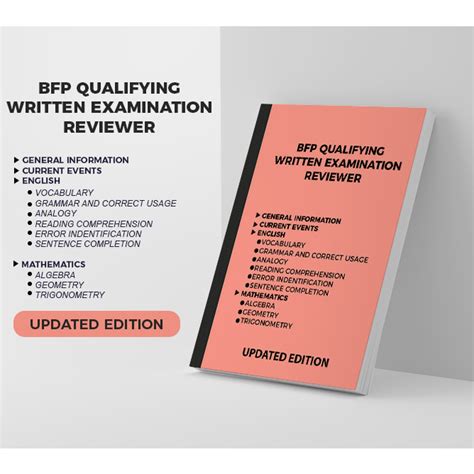 bfp qwe coverage|BFP QUALIFYING WRITTEN EXAM (QWE) REVIEWER for Non .